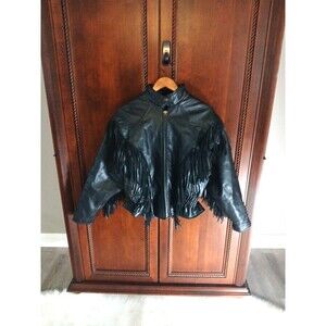 Interstate Genuine Leather Vintage Womens XXL Jacket Cinched Sides Pockets Lined